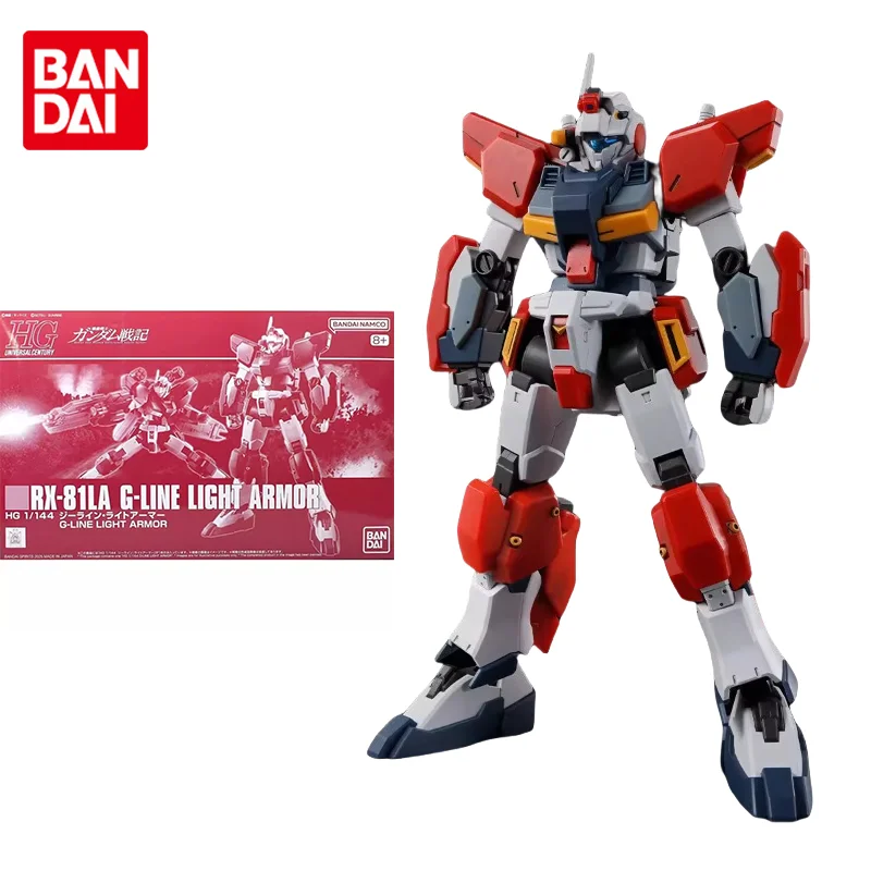 

Bandai Original Gundam Model Kit Anime Figure PB Limited HGUC 1/144 RX-81LA G-LINE LIGHT ARMOR Action Figures Toys Gifts for Kid