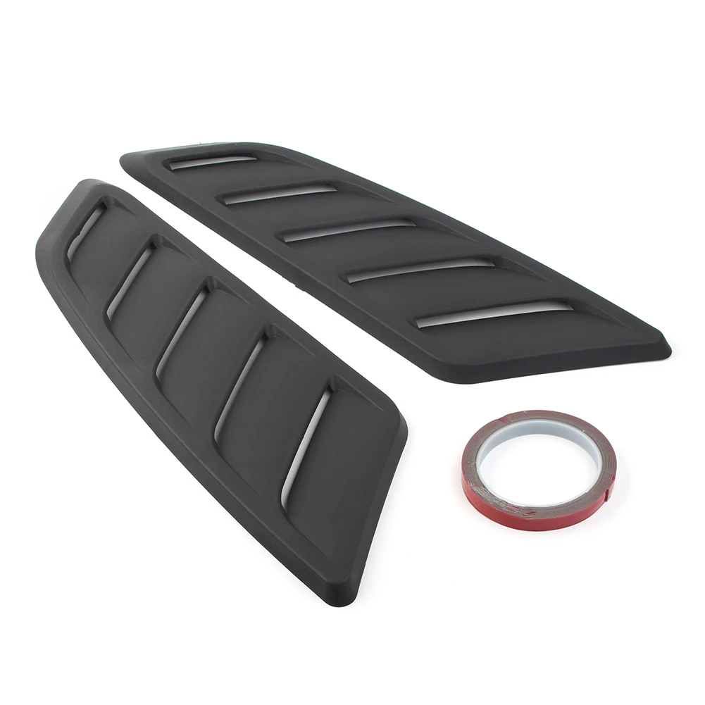 ABS Car Air Flow Intake Hood Scoop Vent Louver Panel Bonnet Cover Decoration Trim Universal For All Cars SUV