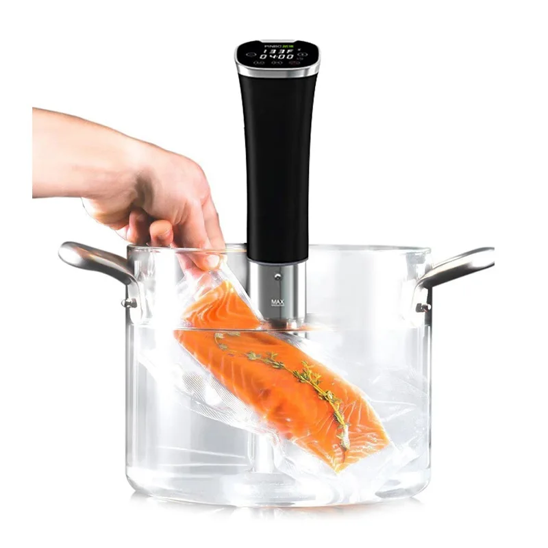 ماكينة طهي بطيئة بدرجة حرارة منخفضة SV800B sousvide ماكينة طهي جزيئية مفرغة شريحة لحم طبخ ذكية تعمل باللمس تجارية