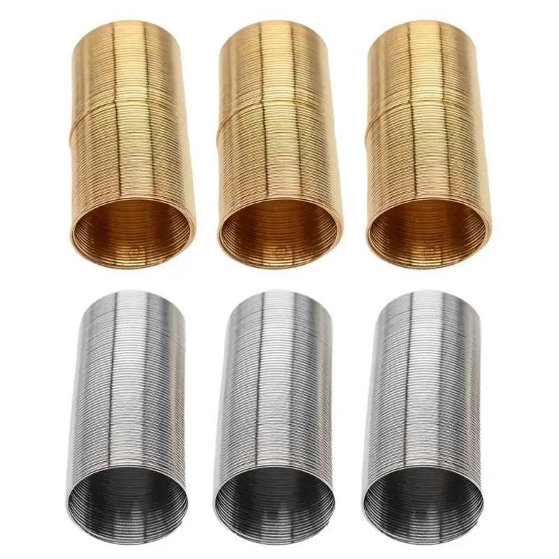 P9FE Set mit 4/6 einzigartigen Memory-Stahldrähten für handgefertigten Schmuck, 20 mm Durchmesser, Metall-Halsband – Detail 3