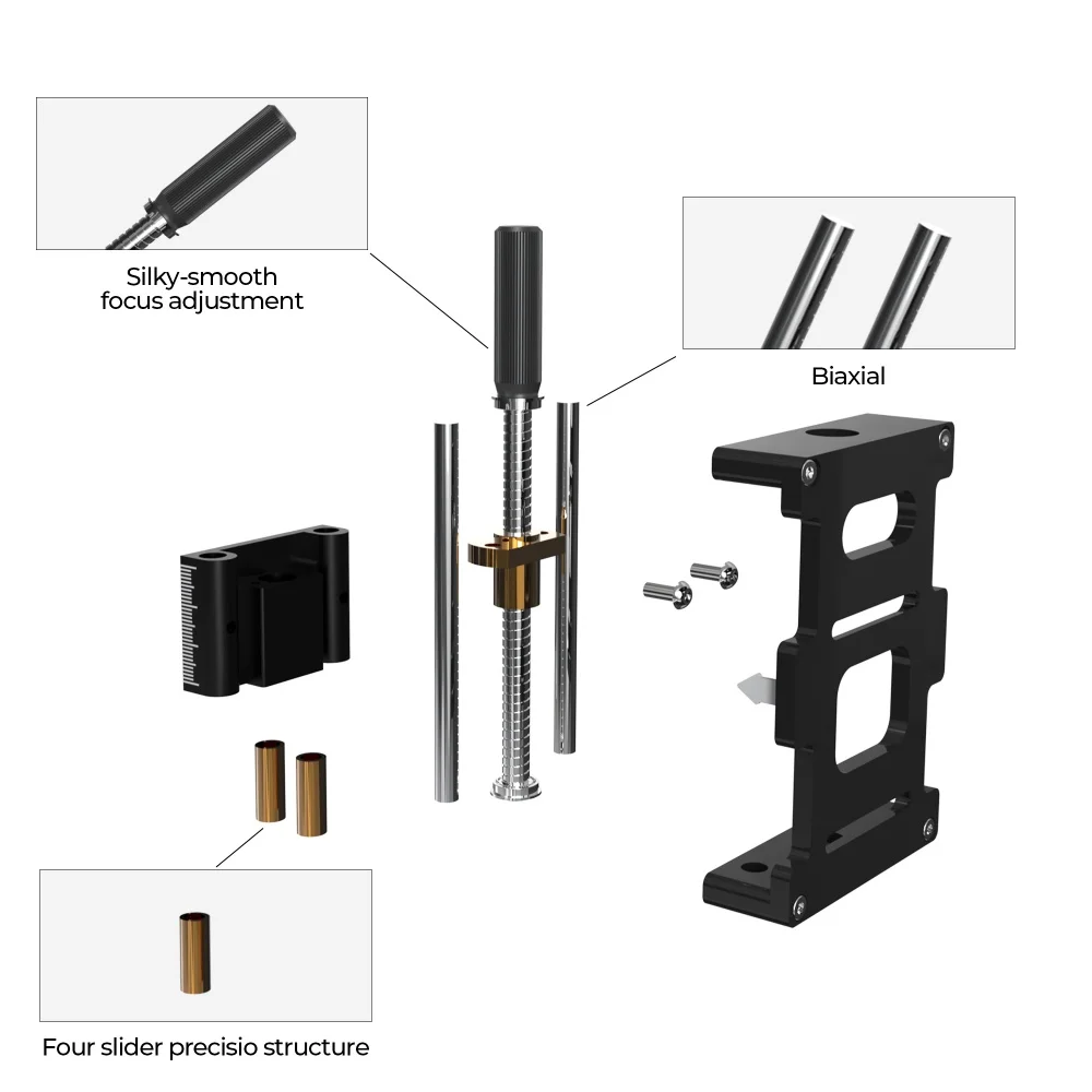 ACMER Manual Z-axis Module Sliding Lifting Device T-screw Self-locking Digital Position Counter for P1/P2/P3 Laser Engraver