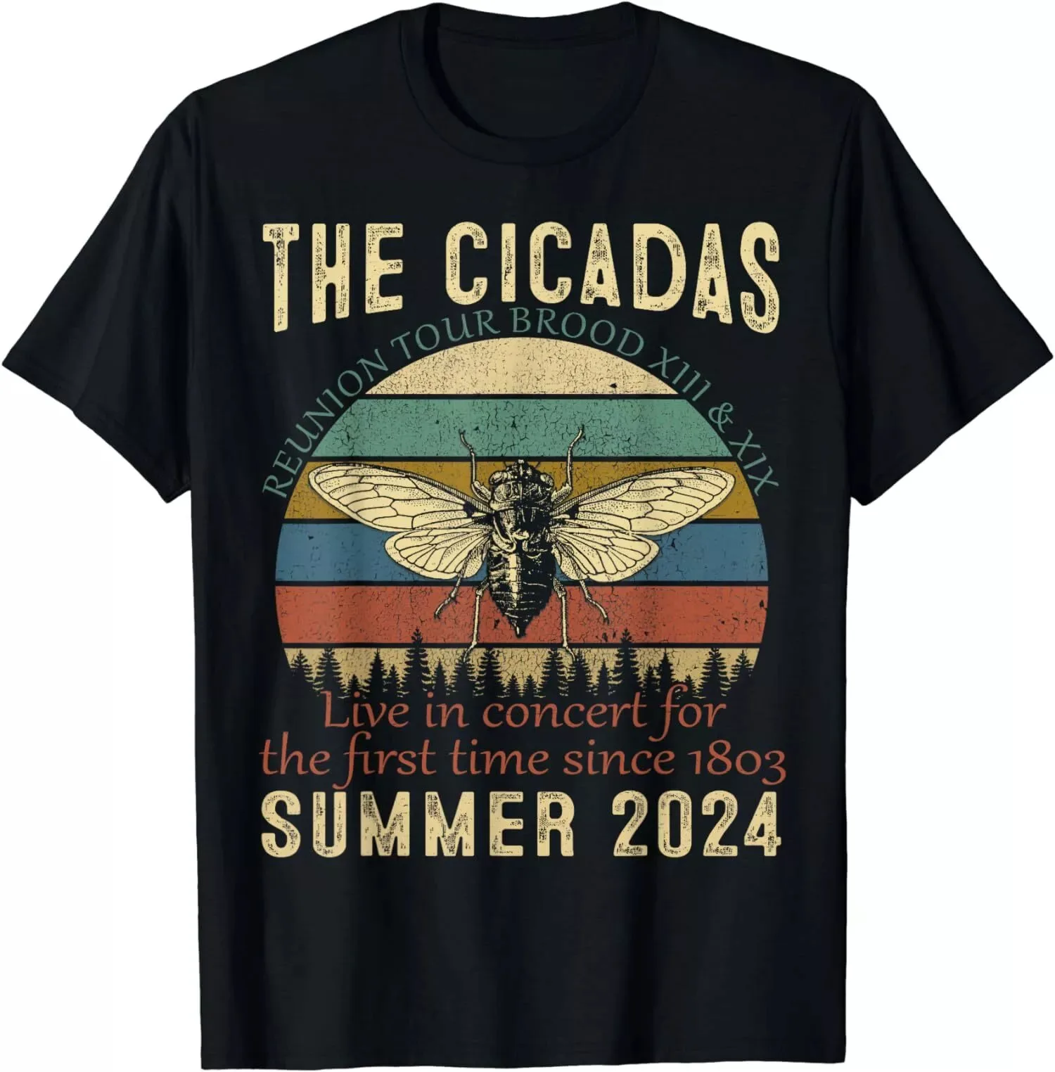 Cicada Brood XIII XIX Summer 2024 Swarm Cicadas T-Shirt