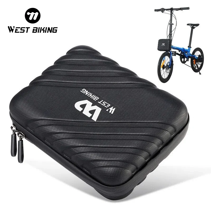 

WEST BIKING Waterproof Hard Shell Folding Bicycle Front Frame Bag Portable Multifunctional Hanging Cycling Bike Accessories