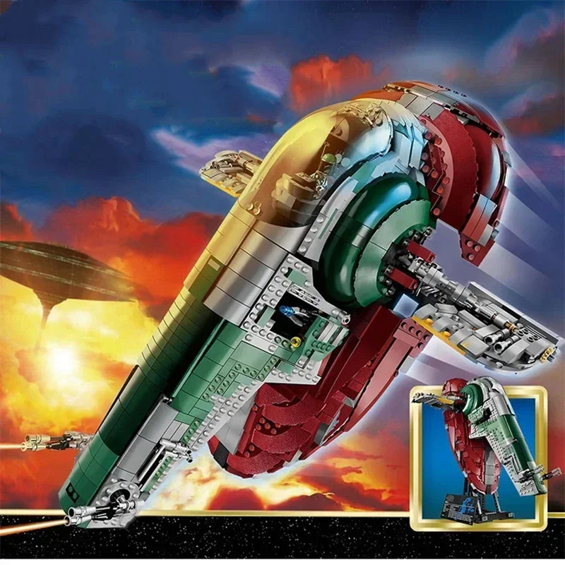 NEW Bricks Ucs Slave 1 Star Plan Spaceship Building Blocks Moc Fit 75060 DIY Model Hot Toys Kid Adult Christmas Birthday Gifts