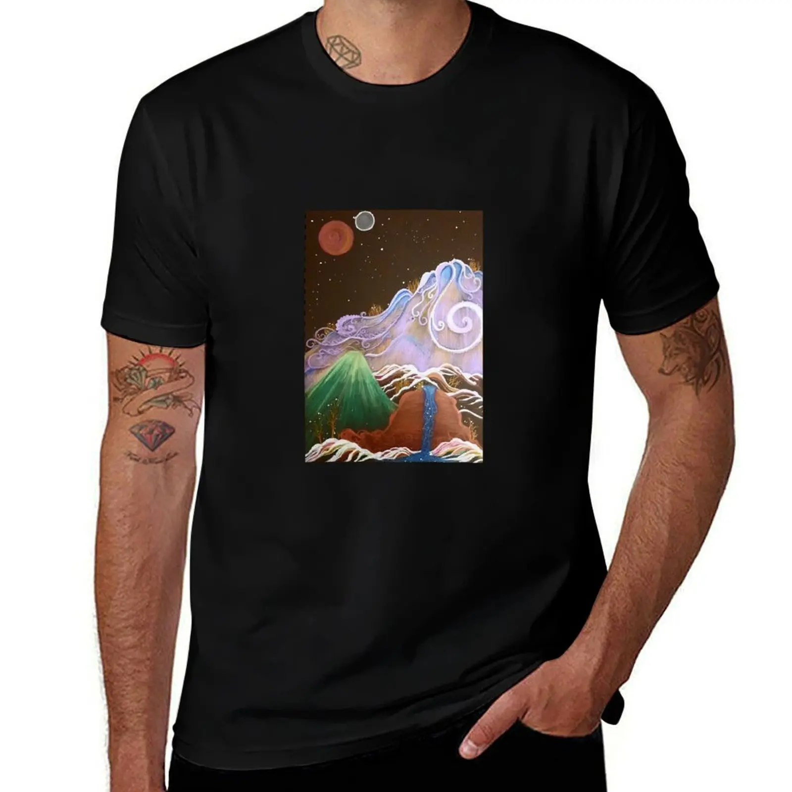 

The Strangeland Mountains T-Shirt cheap stuff kawaii clothes shirts graphic tees mens t shirt