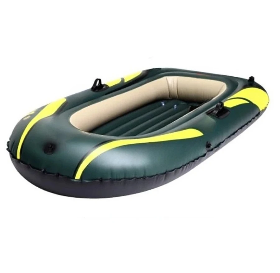 Outdoor Two Rider Inflatable Kayak PVC Foldable Drifting Boat Leisure Vessel For Lake Fishing Water Activity