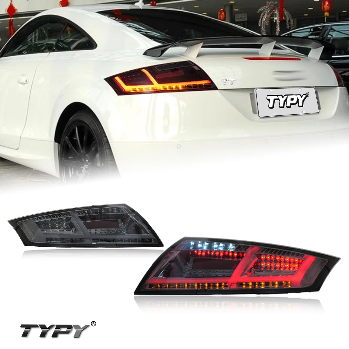 

TYPY New LED Taillight Upgrade Modified Full Tail Lamp Car Accessories For Audi TT 2006-2014 Dynamic Turn Signal