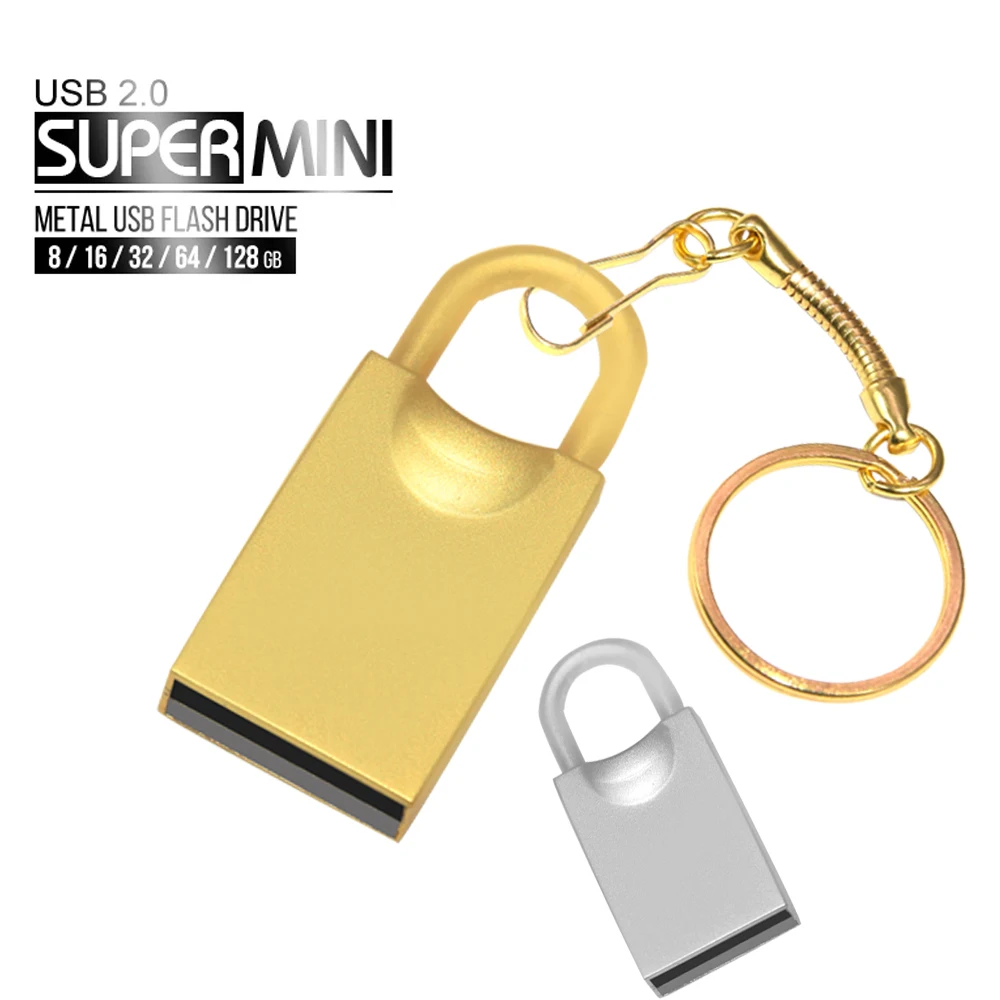 Super Mini Metal USB flash drive 4GB 8GB 16GB 32GB 64GB Personalise Pen Drive USB Memory Stick U disk gift Custom logo