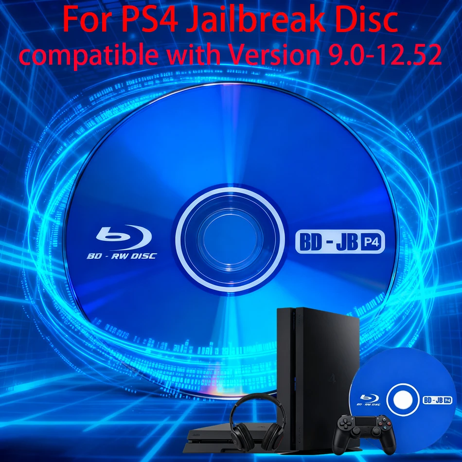 

2026 Latest For PS4 FW 9.0-12.52 No PC Needed! Play Backup Games, Homebrew on Your PlayStation 4 , Jailbreak Disc Tool