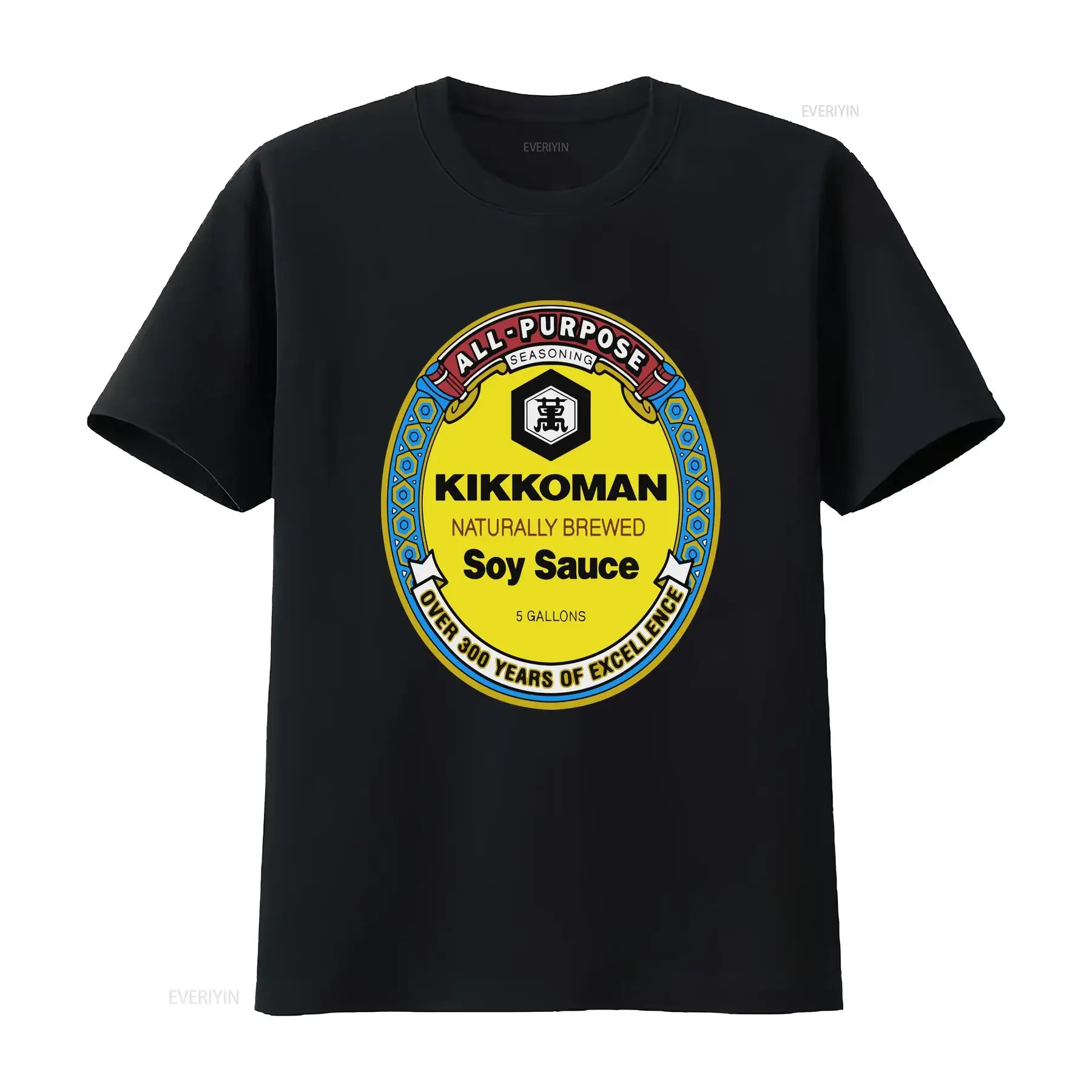 Nueva propósito Kikkoman salsa de soja Logo activo camiseta americana tamaño divertido S a 5XL vintage lavado Unisex homme ligeramente gráfico