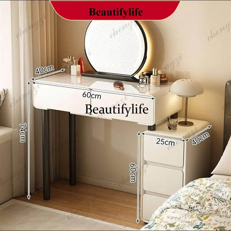 G153 Glossy European Dressing Table Storage Natural Drawers Modern Dressing Table Grey Drawers Coiffeuse De Chambre Organizer Ma