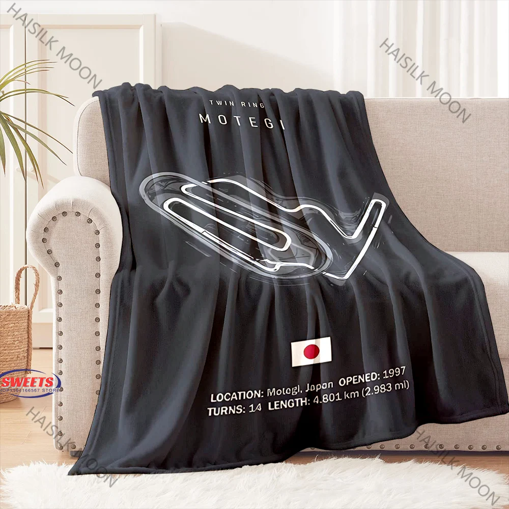 1 قطعة Nurburgring F1 بطانية المسار الدولي لغرفة المعيشة غرفة نوم أريكة مكتب الترفيه هدية عيد ميلاد لابن الزوج أبي #3