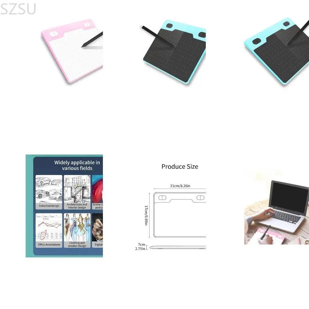 

SZSU T503 Digital Drawing Tablets with 8192 Level Pressure Sensitivity for Win Fast Speed Response