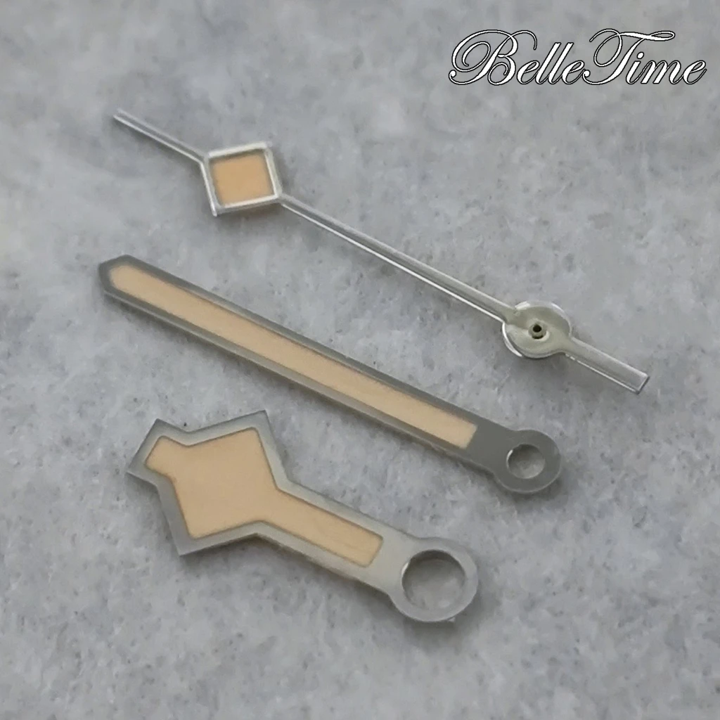 Silver Orange Snowflake Watch Hands High Quality C3 Green Luminous For NH35 NH36 7S26 7S36 4R35 4R36 Movements Watch Accessories