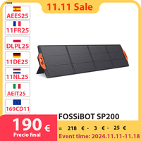 FOSSiBOT SP200 18V 200W Foldable Solar Panel, Anderson/XT90/XT60 Charging Cable, 23.4% Efficiency, IP67 Waterproof