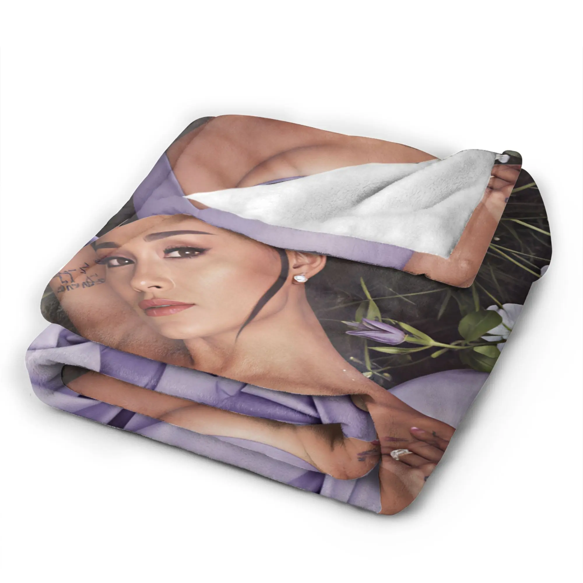 Arianas Grande  Blanket Quality Warm Comfy New Album 2026 Throw Blanket Winter Plane Travel Living Room Fashion Bedspread