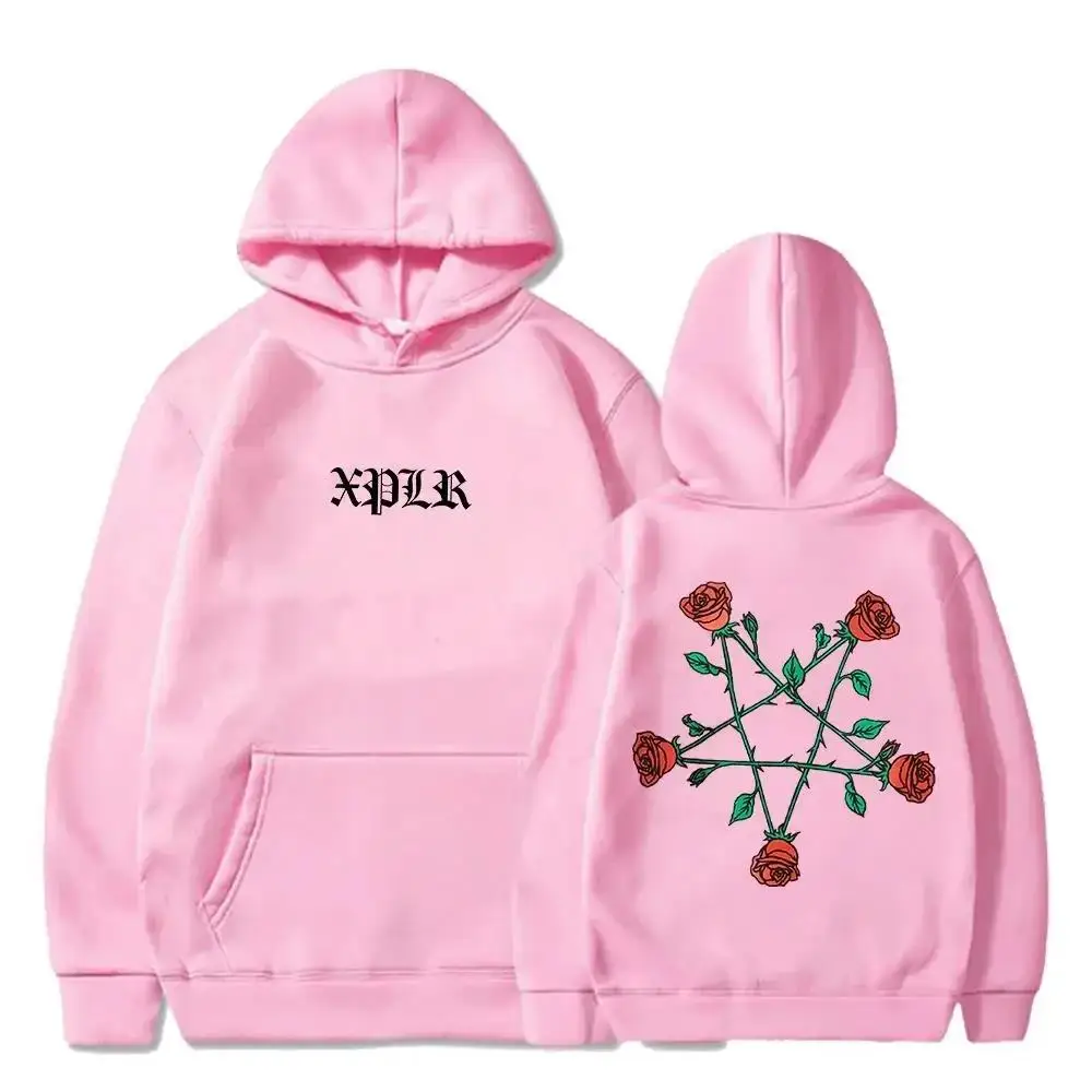 Autumn And winter XPLR Sam Colby five-pointed Star Rose sweatshirt Couples Merch Street men's women's hooded