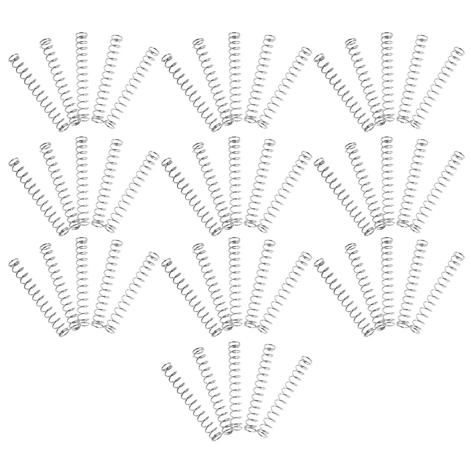 

50Pcs Ballpoint Pen Spring Stainless Steel Compression Springs Replacement for School Office Retractable Writing Pen Accessories