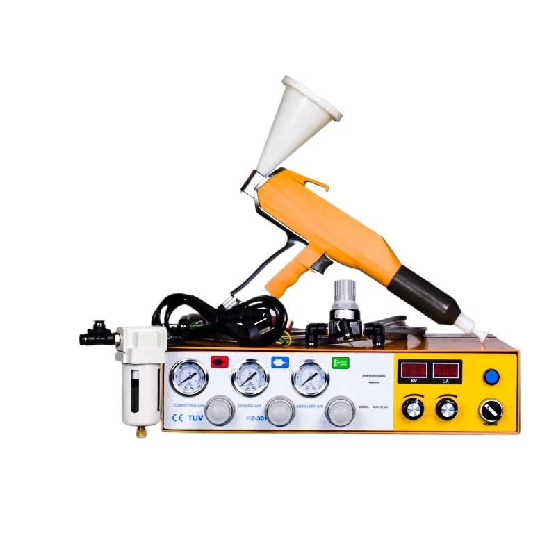 Portable Powder Coating System Paint Gun Coat Electrostatic Spraying Machine Sheet Metal Shell Laboratory-specific powder bucket