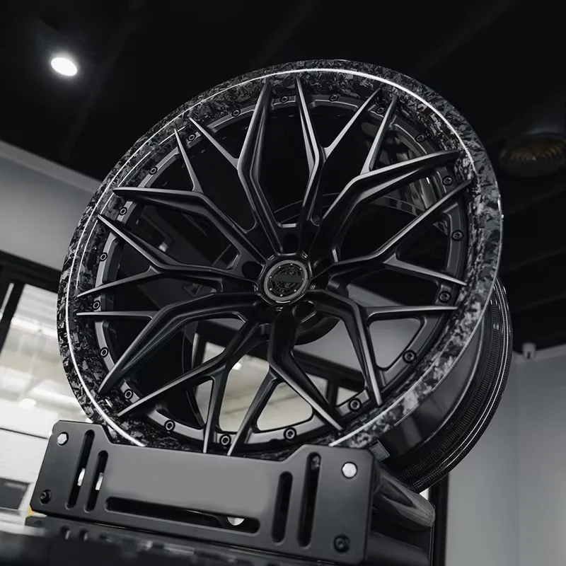 

Колеса из углеродного волокна, хит продаж, кованые диски из алюминиевого сплава для роскошных колес C8 BMW Ferrari 5x114.3, глубоковогнутые 16-26 дюймов