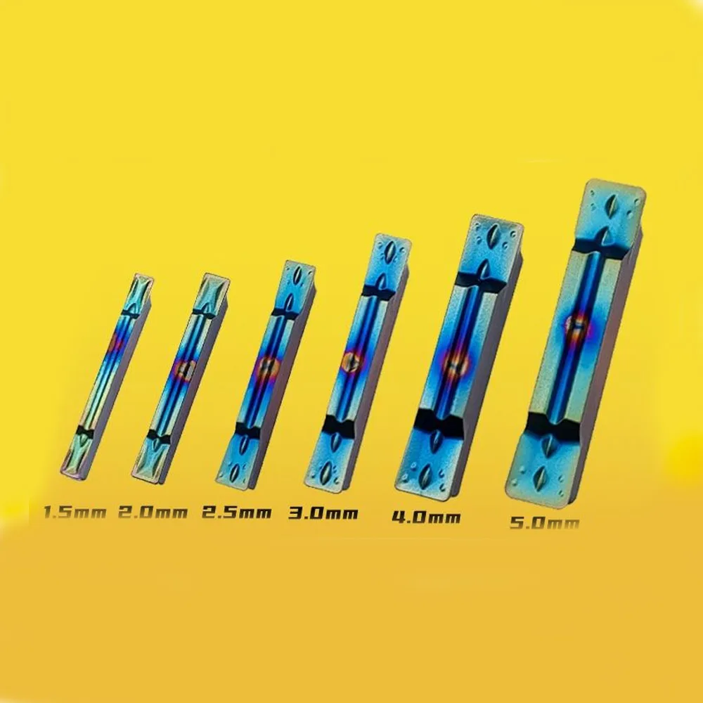 

HUAZHICHUN MGGN200 300 GZ6526 Colorful CNC slot blade Cutter cutter Quenched steel cutting blade