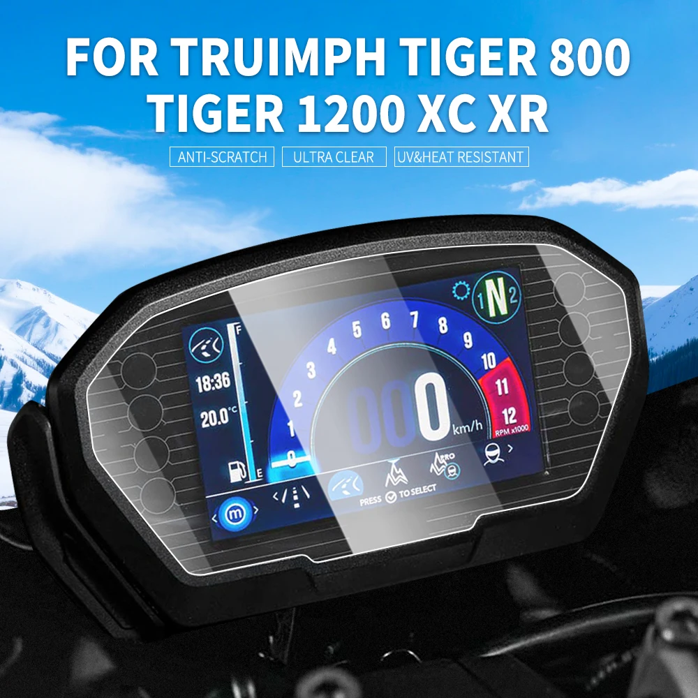Für Tiger 800 850 1200 DAYTONA 765 Speed Street Triple R RS Motorrad Cluster Kratzschutzfolie Displayschutzfolie
