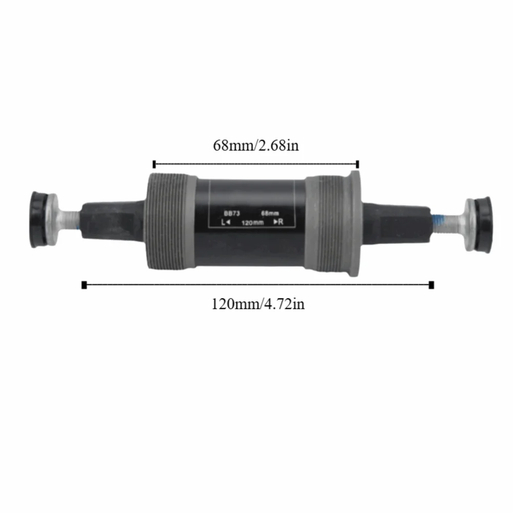

1 Set 68mm Sealed Bottom Bracket Square Taper 113/120/126mm Lengths Bike Bottom Bracket Bearing Carbon Steel with Screws