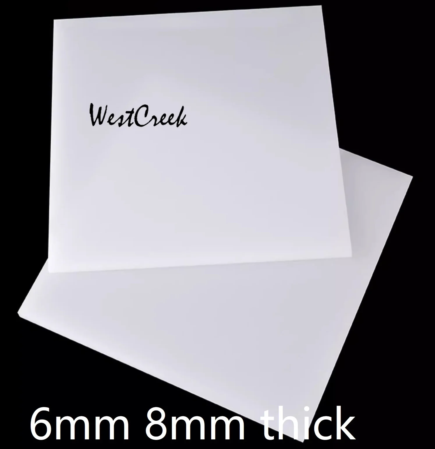 WESTCREEK 8 thick white pa66 nylon plate nylon board PA6 MC insulating rubber sheet rigid plastic block PA panel polyamide sheet