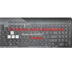 Tampa de substituição do teclado, Clipe de tesoura e dobradiça, Asus ROG Strix, G17, G731, G731G, G731GT, G731GU, G712LV, G712LW 6 principais vendas chaveiro asus rog - №1