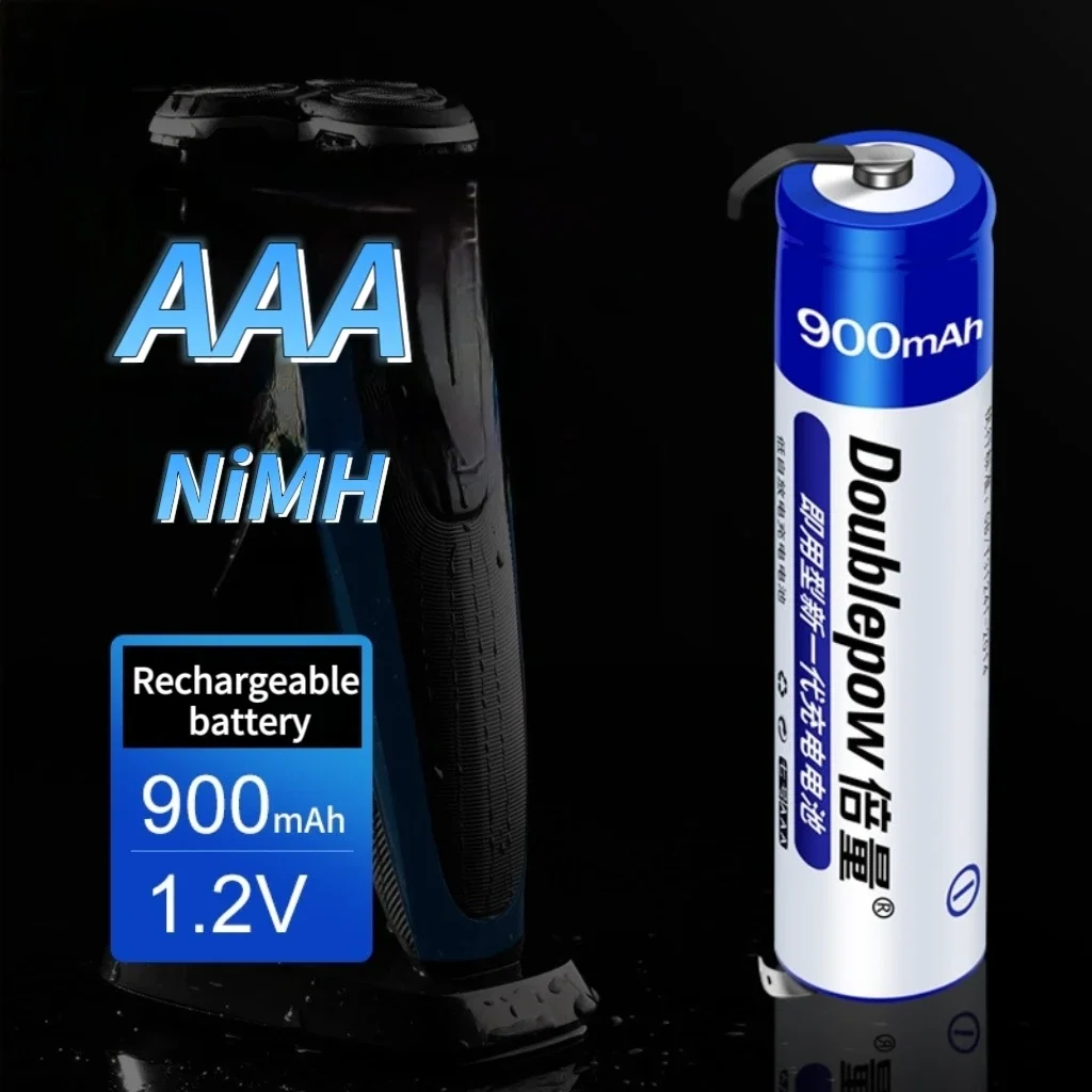 AAA rechargeable battery 1.2V 900mAh NiMH with solder tabs for Electric shaver Mouse Toy Radio Gamepads Wifi camera Multimeter