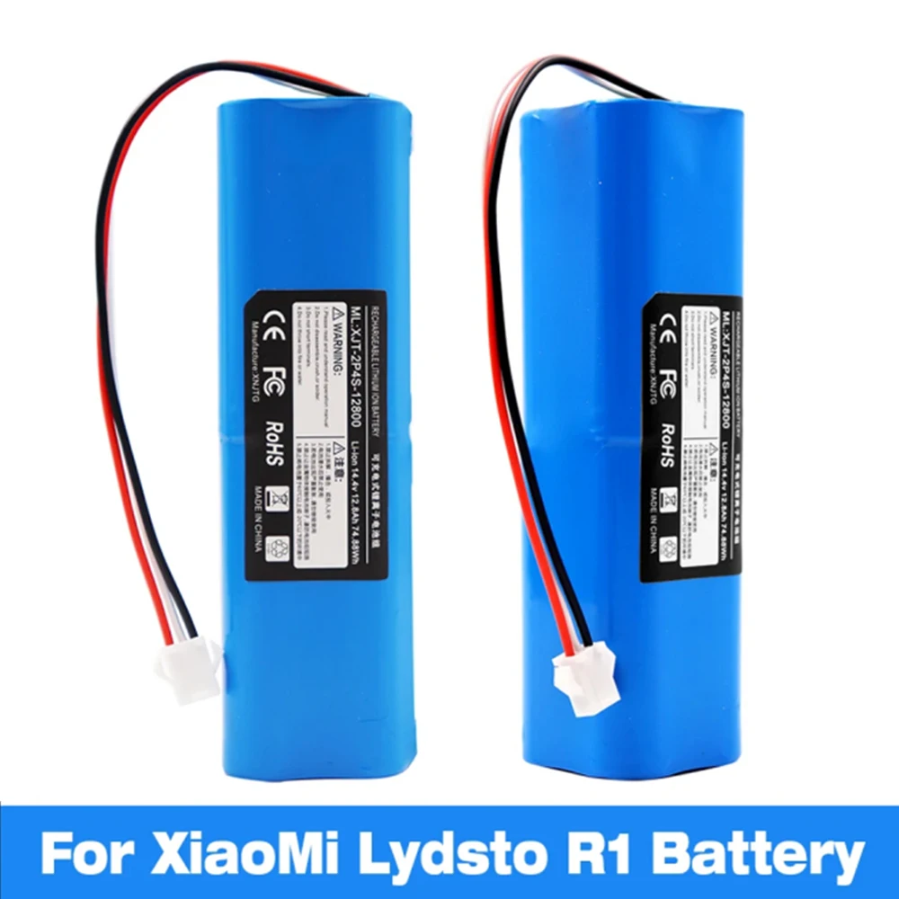 Original 12800mAh Li-ion Battery For Lydsto R1,Roidmi Eve Plus ,Proscenic M7 MAX, M7 Pro,M8 Pro,U6, Lenovo LR1 Vacuum Cleaner