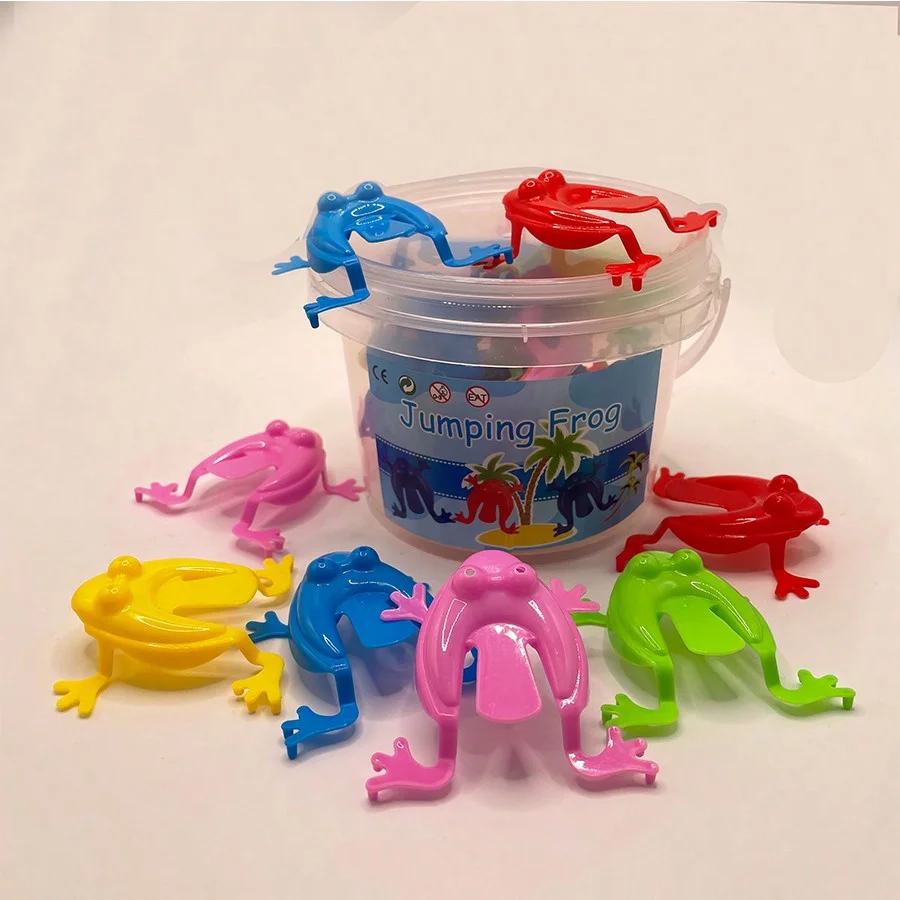 12/15/24 Stück Plastik-Springfrösche Spielzeug - Fingerdrückbare Hüpfende Spaßfiguren für Partys, Ideal zum Spielen und zur Unterhaltung