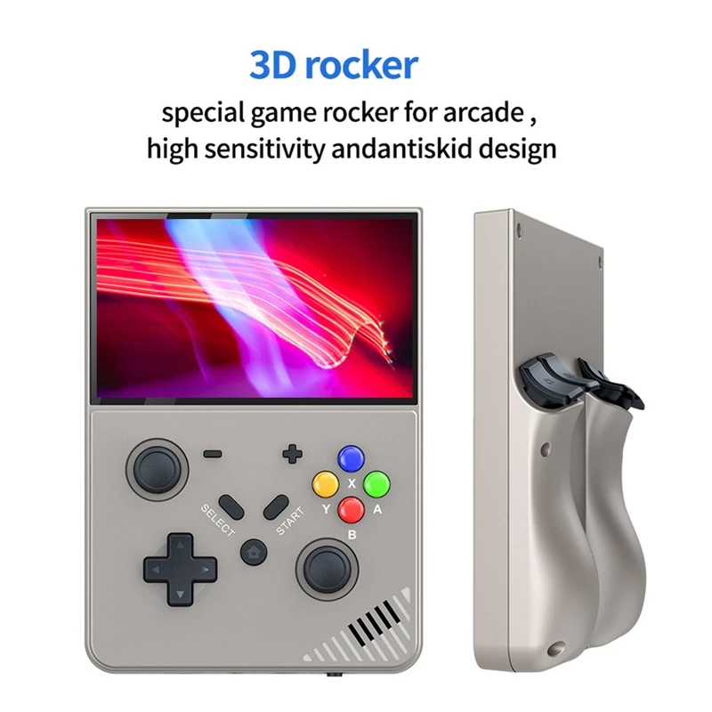 R43 PRO Handheld Game Console 128G 4K HD M18 Retro Game Console Linux Sys For PSP PS1 N64 A