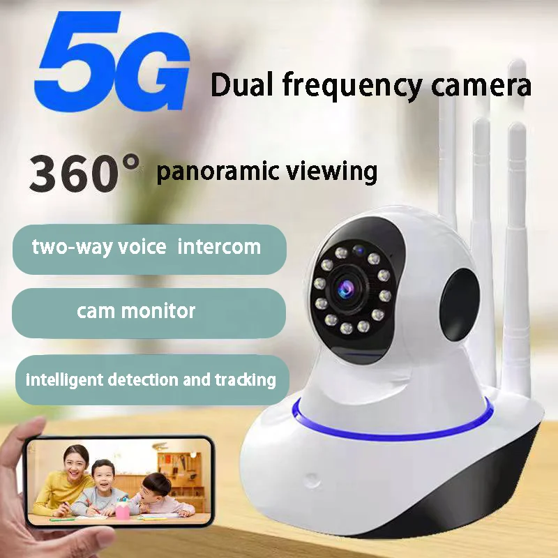 Wireless 4G HD Smart Surveillance Camera for Indoor Use Remote Monitor Home System with Full Color Night Vision 2MP Resolution