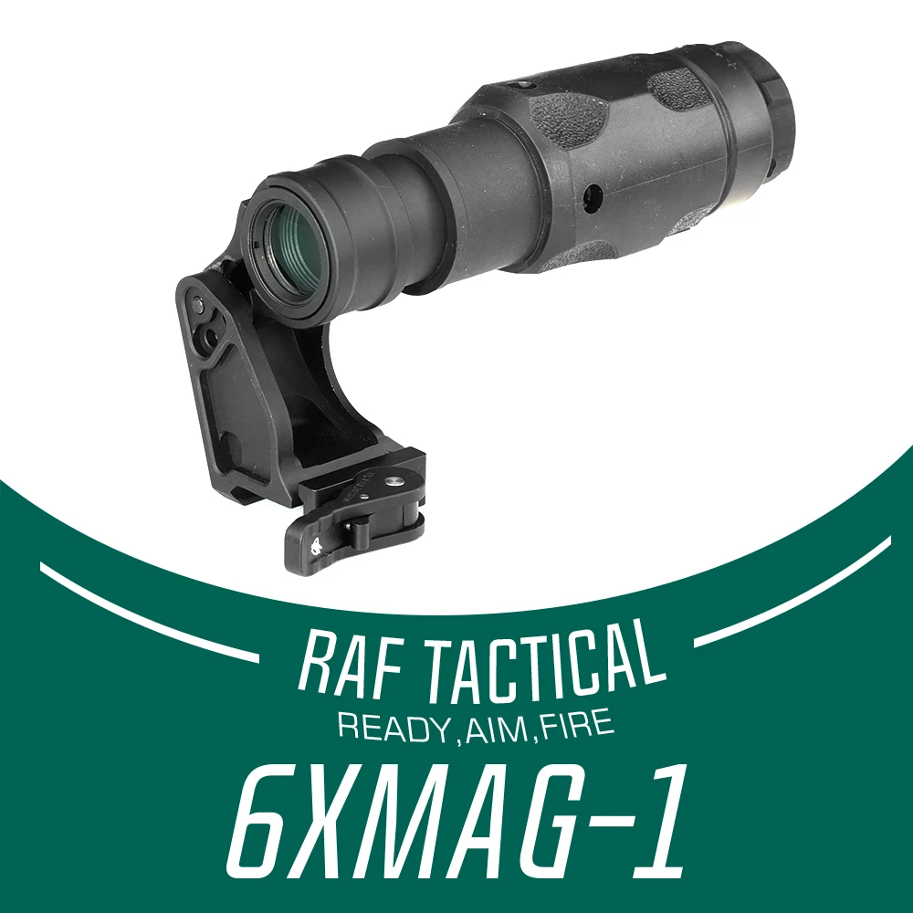 

SPECPRECISION Tactical 6XMAG-1 6X Magnifier Scope with Optics Mount & Red Dot Sight 1.57" 2.26" Height Of Center