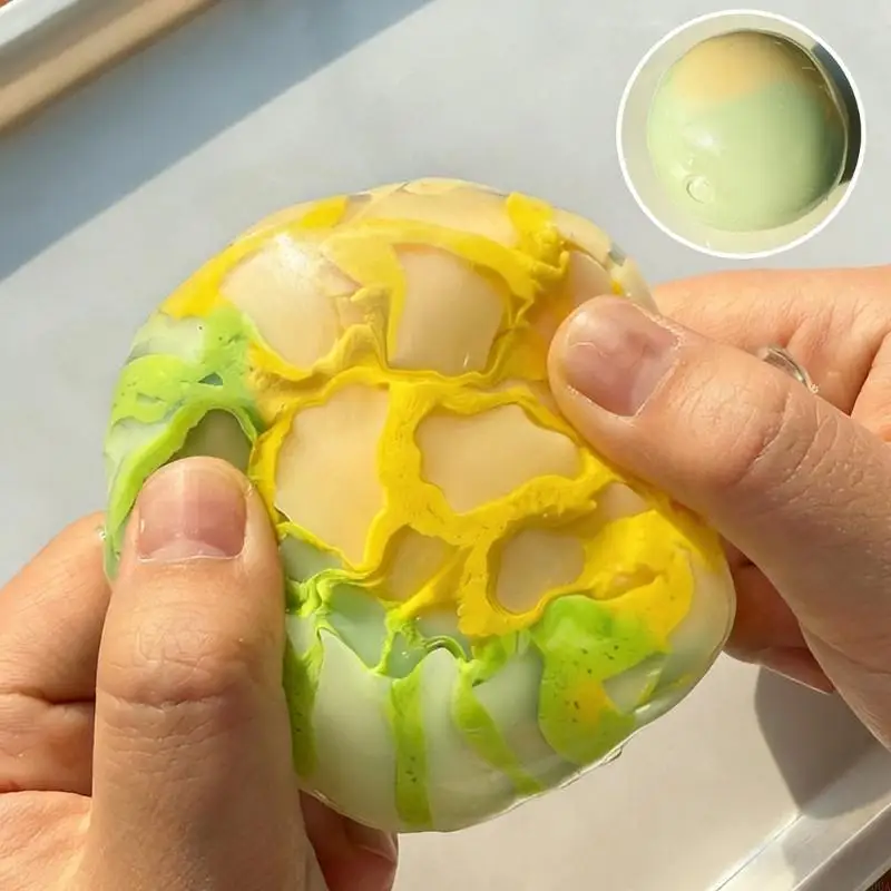 Portable TPR Squeeze Ball With Crackling Sound Effect Perfect For Anxiety 