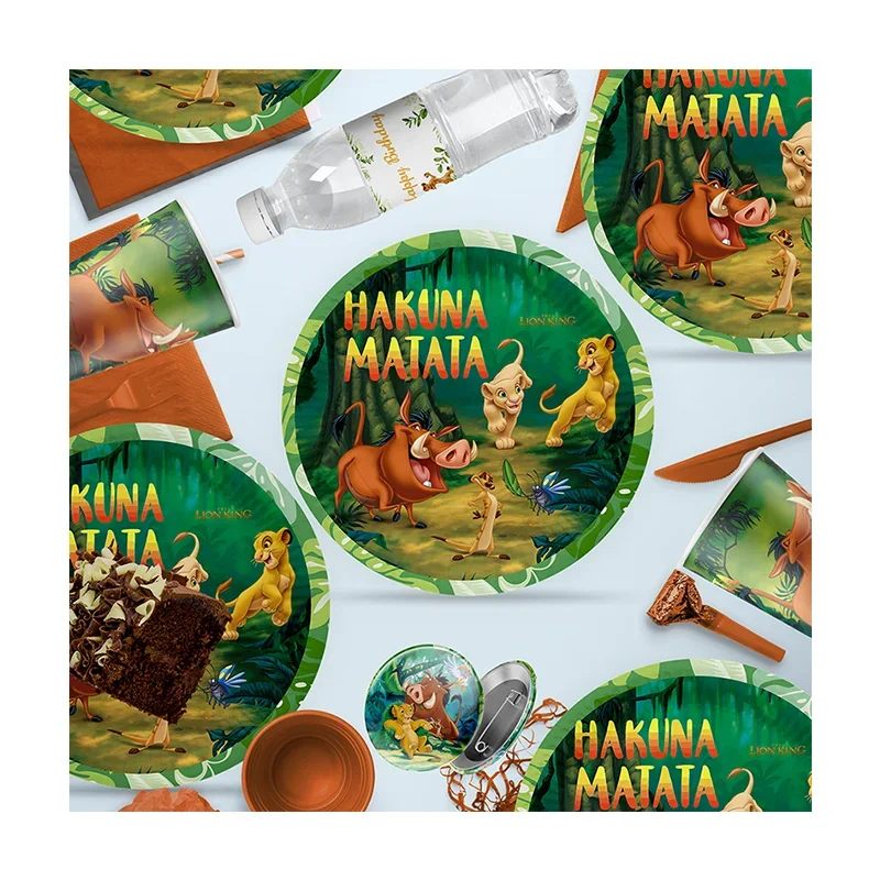 

disney The Lion King simba king of forest Christening & Baptism birthday party sticker children's day baby shower decorations