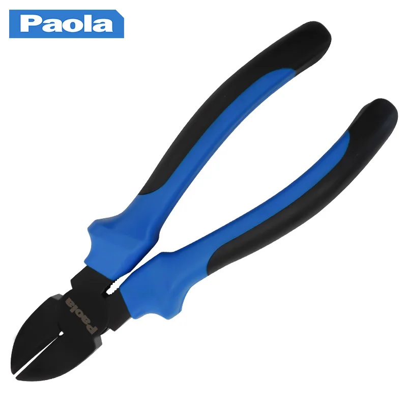 6-inch diagonal pliers, 6-inch blackened multifunctional offset pliers