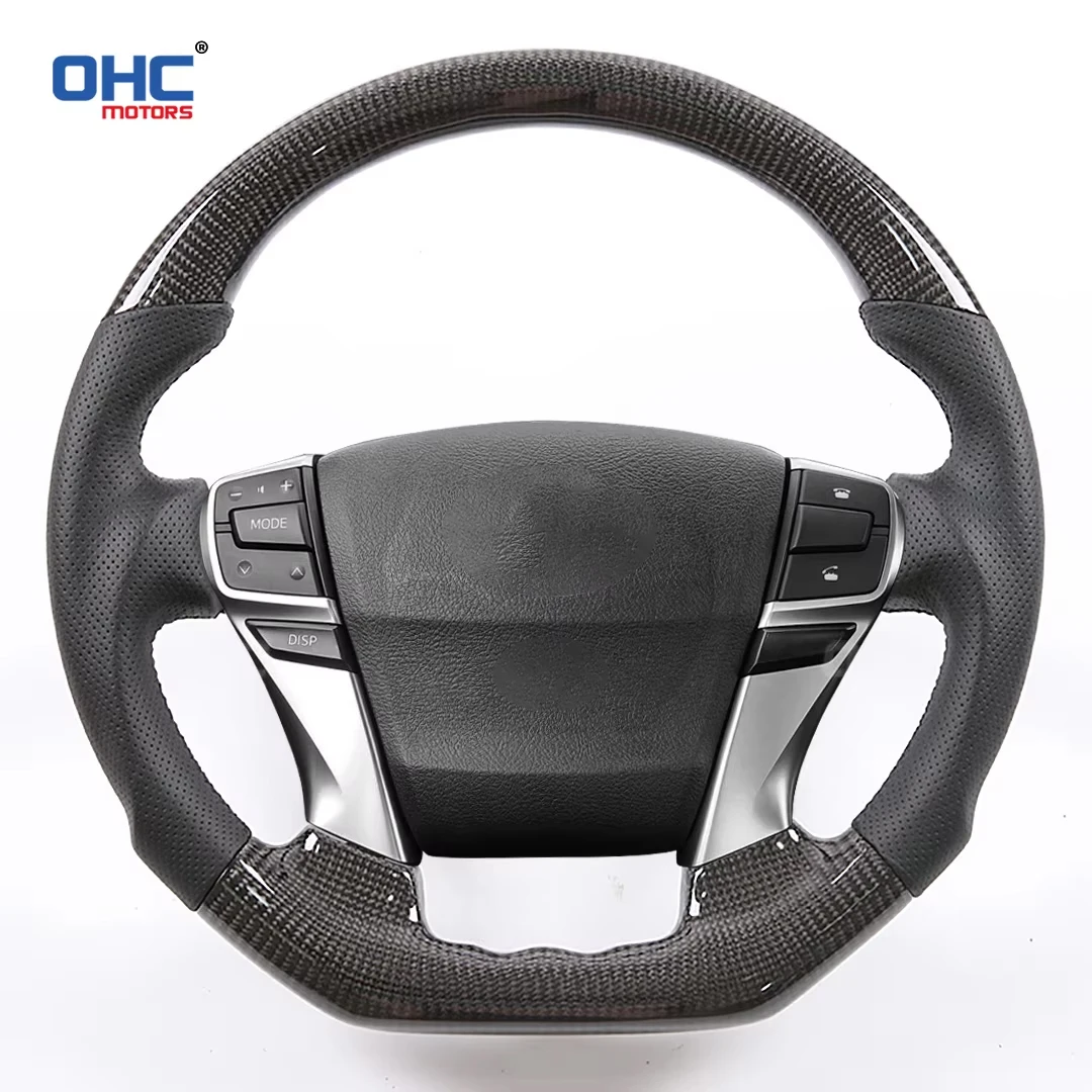 

CF Real Carbon Fiber Steering Wheel Compatible for Toyota Reiz Mark X