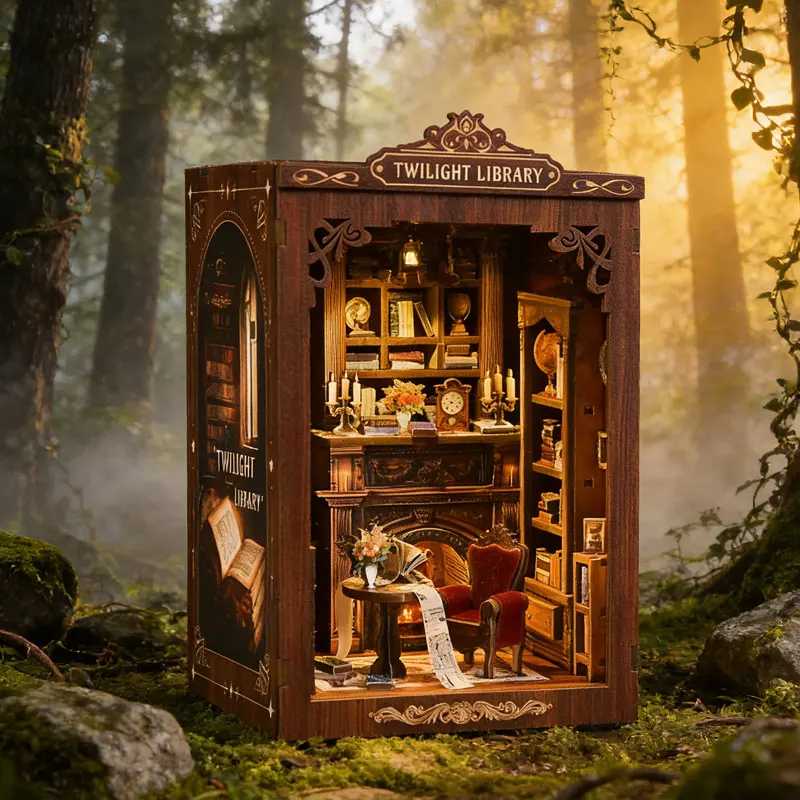 

Деревянный кукольный домик DIY: миниатюрный сборный 3D-пазл с подсветкой и мебелью, коттедж-домик для подарков друзьям на день рождения