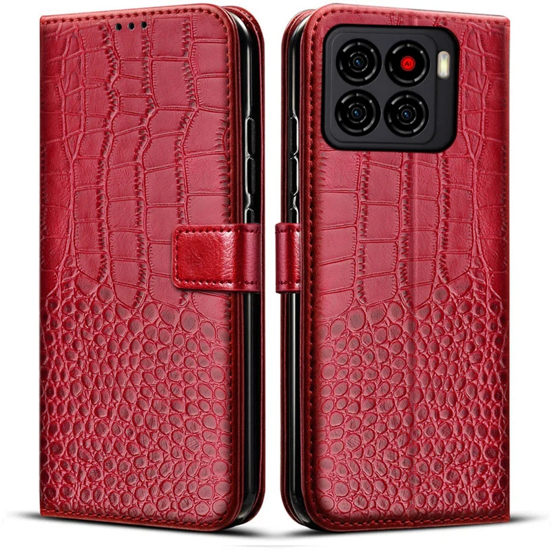 Carteira de luxo magnética flip capa de couro para zte lâmina a56 6.75 "2025 zte lâmina a56 nubia a56 a 56 capa traseira à prova de choque