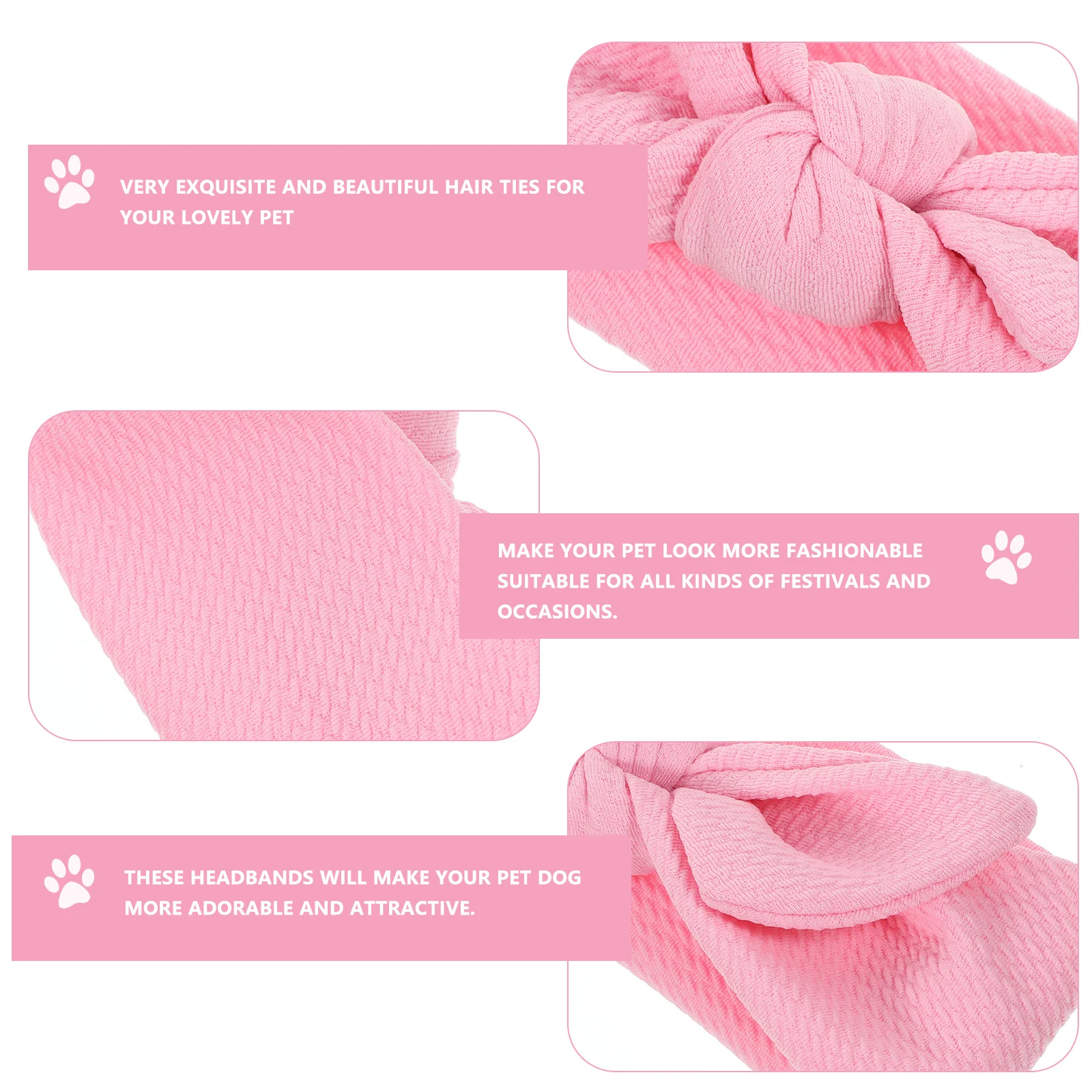 

2Pcs Cute Pet Bowknot Headband Decorative Dog Hair Bows Puppy Grooming Accessories for Party Festival Dog Headband