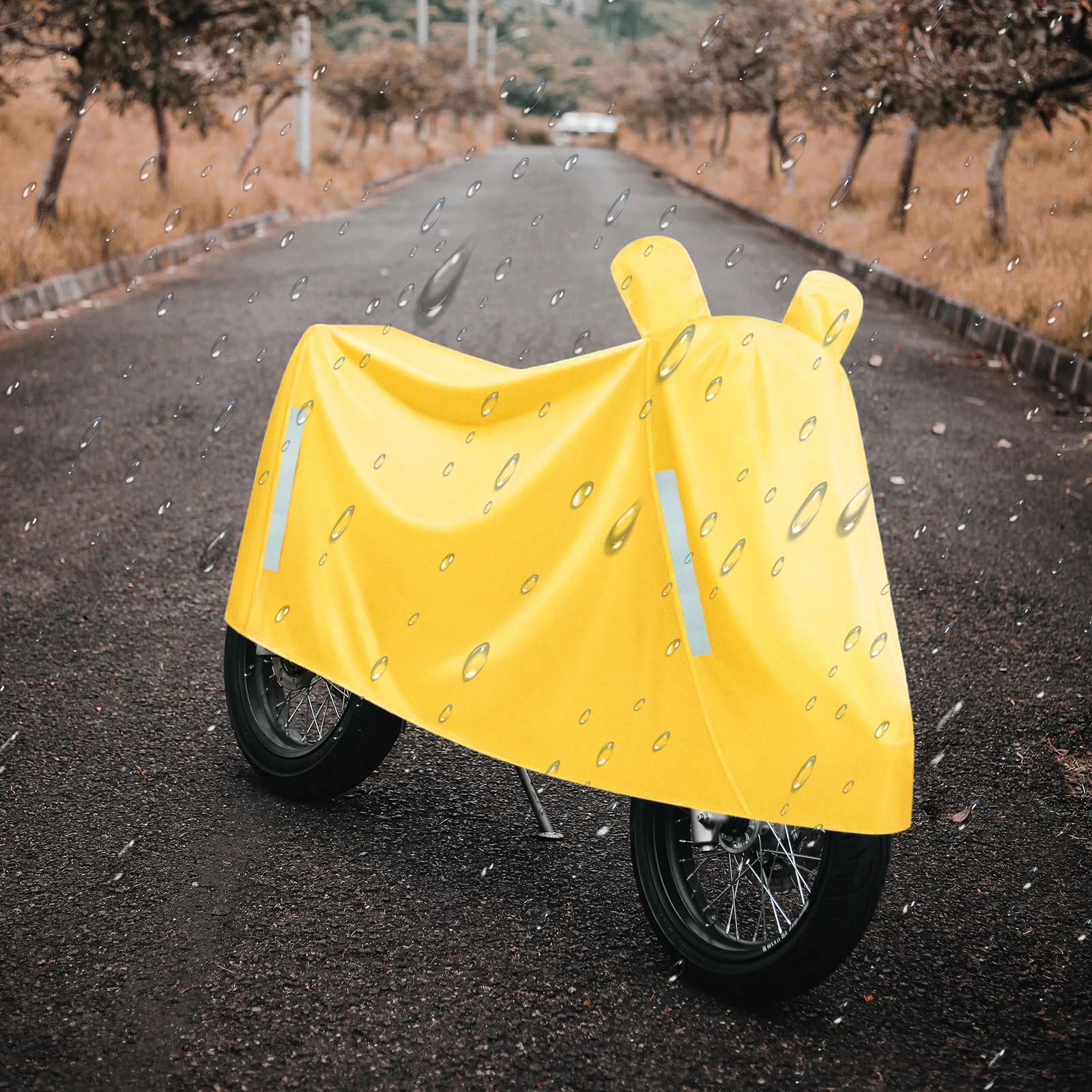 

Universal Rain Proof Motorcycle Cover Oxford Fabric Bike Protector Sleeve Outdoor Storage Waterproof Electric Bike Coat Bright