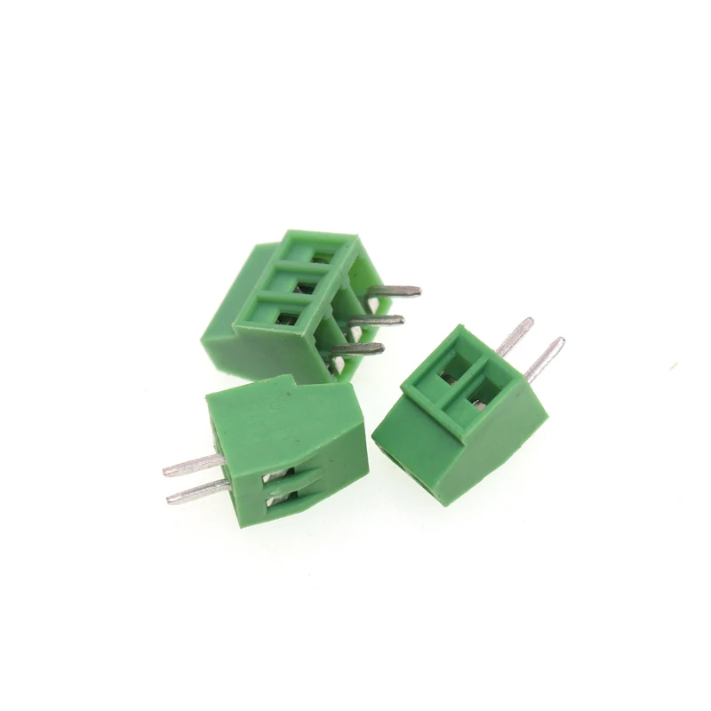 10PCS KF120-2.54-2P 3P 2.54MM Pitch Straight Pin Pcb Screw Terminal Block Connector KF128 2PIN 3PIN Green