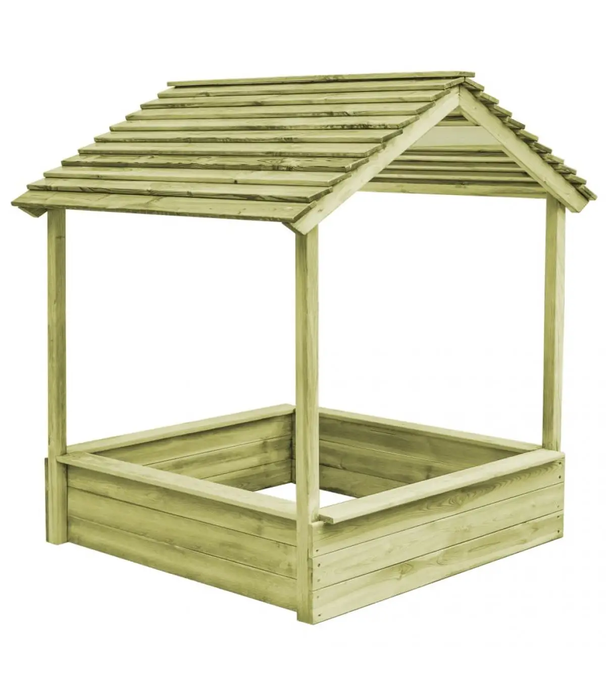 Children's House Garden Playhouse with Pine Wood 123x120x146 cm