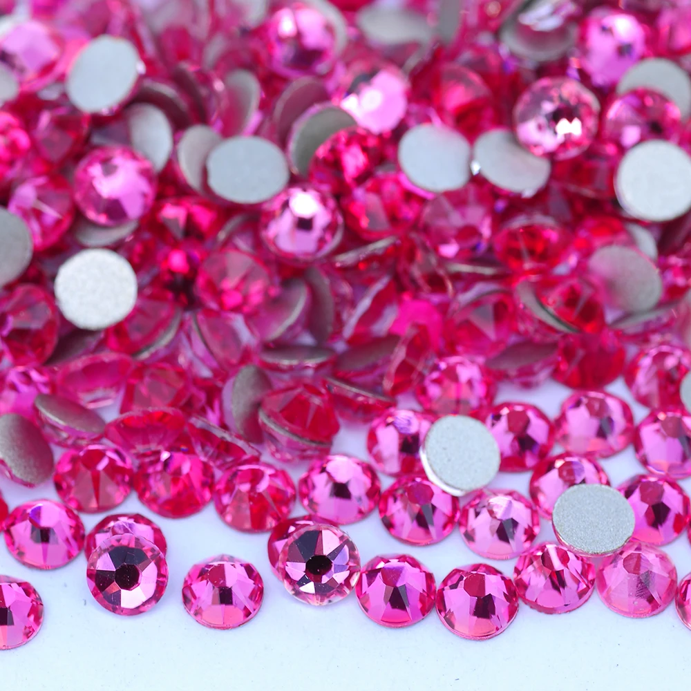 YANRUO 2088NOHF Glasrhinesteine Flache Diamant-Charms Kristall-Modeaccessoires für Kleidung – Detail 7
