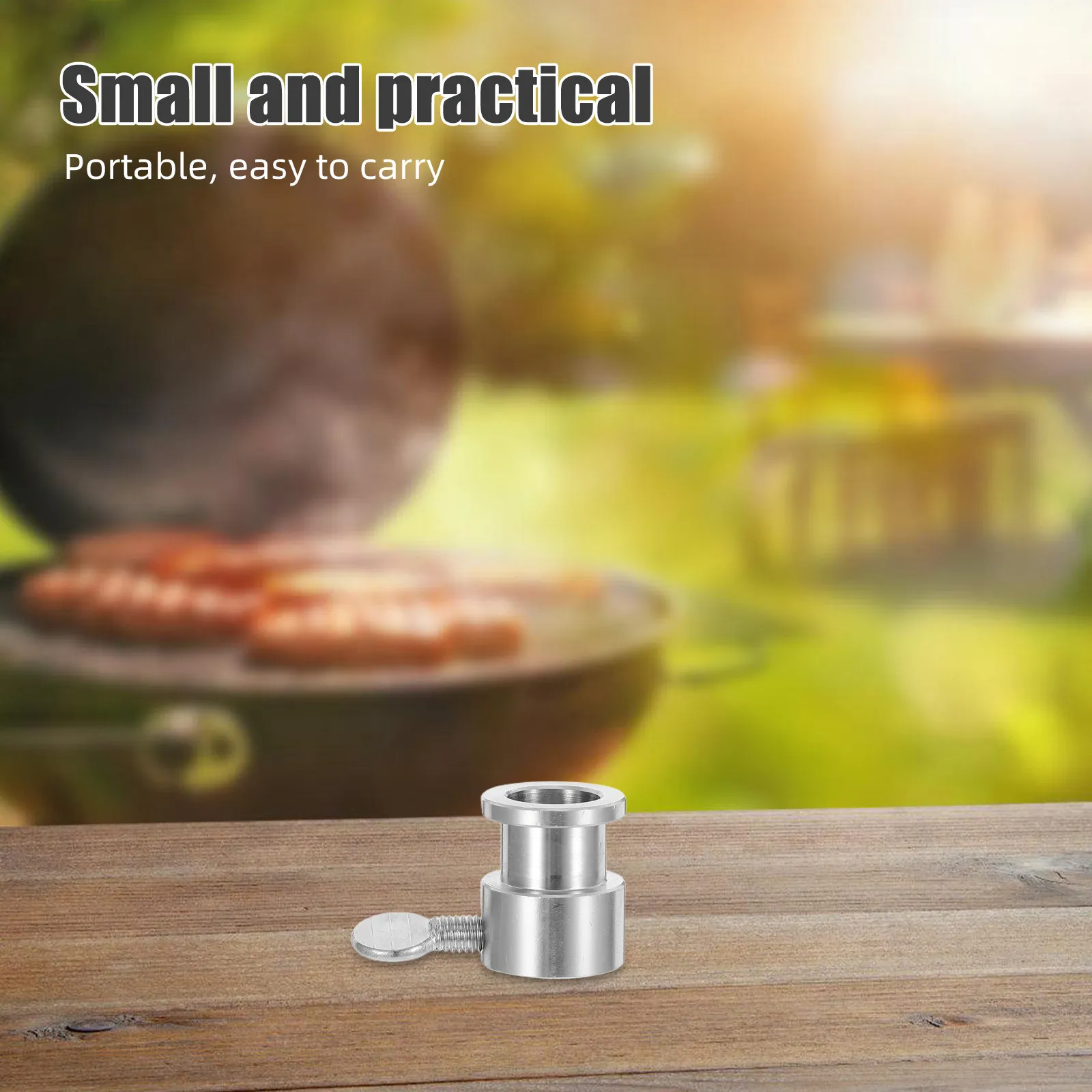Bbq Counterweight Stainless Steel Rotisserie Weight Balance Bushing Heavy Duty Roller Bushing Grill Spit Rod Limiter Bbq