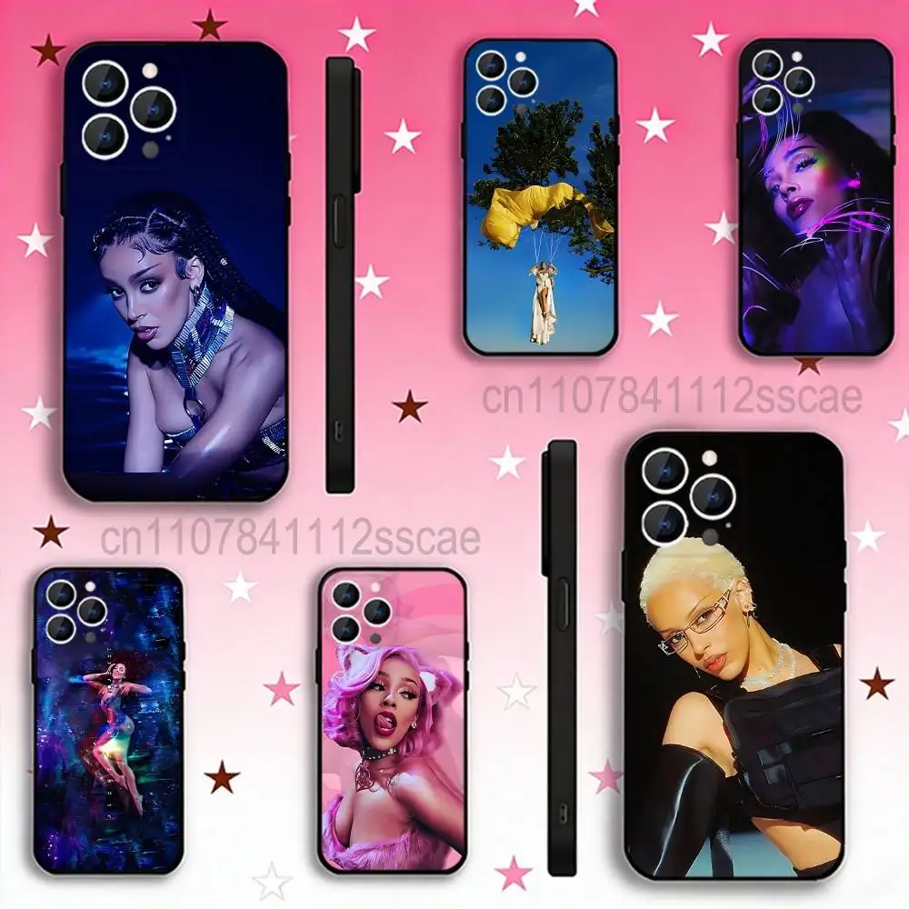 

Cute D-DOJA Cat Singer For iPhone 12,16,13,14,15,17,11,Pro,Max,Plus,E,Air,Mini TPU Soft to Skin-friendly phone case