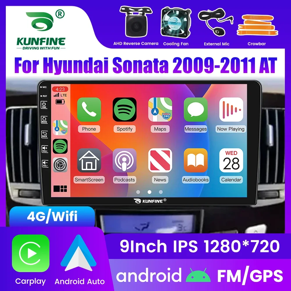 

2Din Android автомобильный радиоприемник для Hyundai Sonata 2009-2011 мультимедийный видеоплеер GPS-навигация стерео аудио головное устройство Carplay 4G
