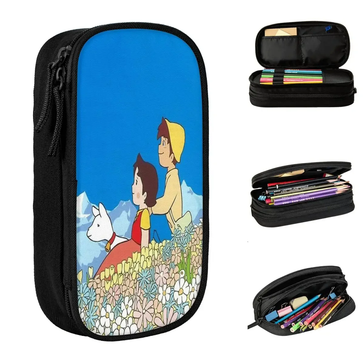 

Back To Nature Heidi Pencil Case Anime Cartoon Pen Box Bags Girl Boy Large Storage School Supplies Cosmetic Pencilcases